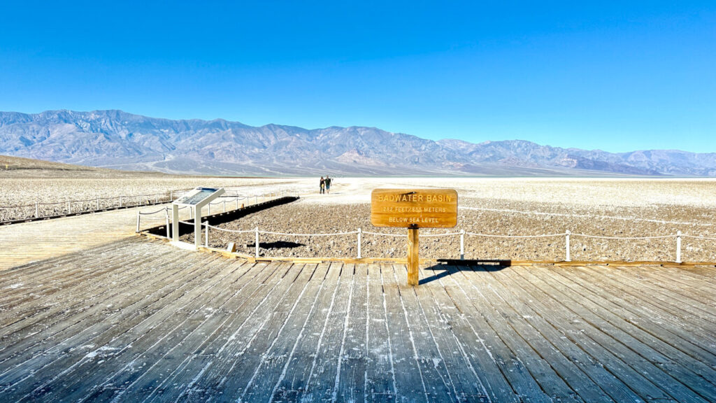 Badwater Basin in Death Valley National Park, early morning