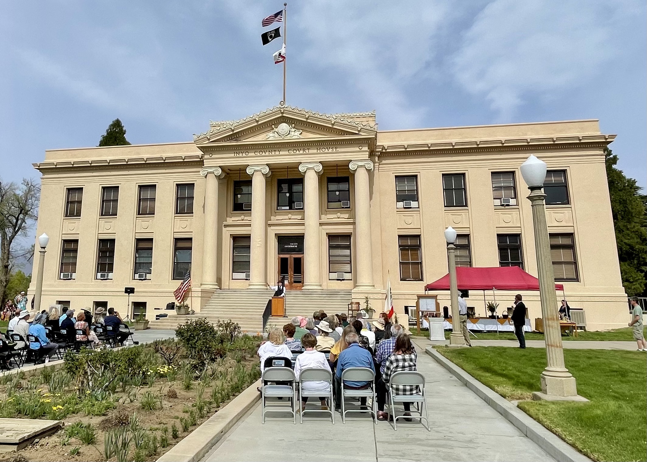 Courthouse, the only example of "monumental, Neo-Classical Revival architecture" remaining in the Eastern Sierra.