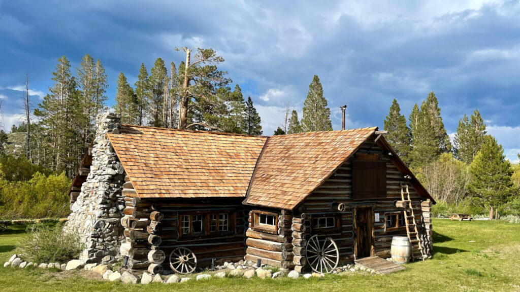 Historic Hayden Cabin in Mammoth Lakes.