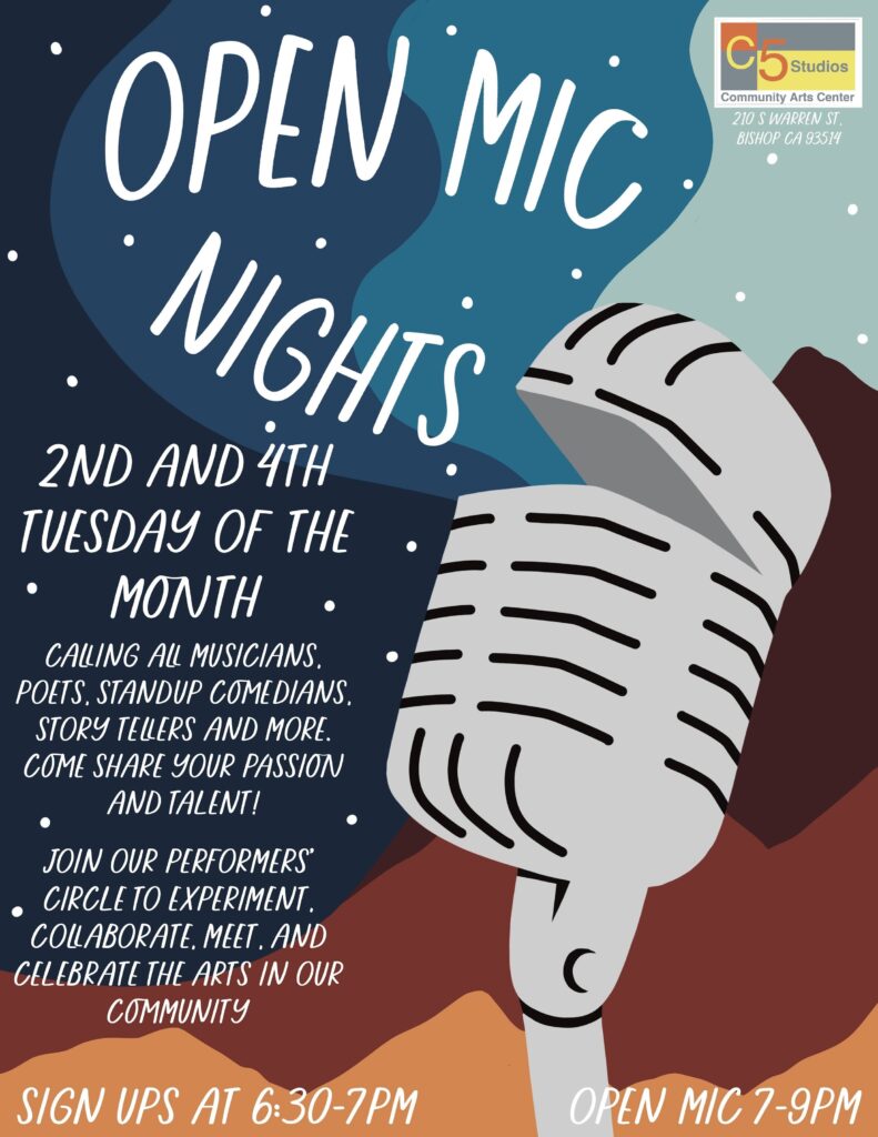 Poster for Open Mic Nights