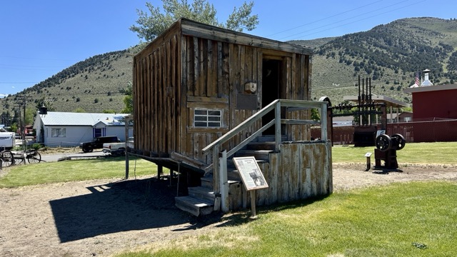 Upside Down House at Mono Basin History Museum.